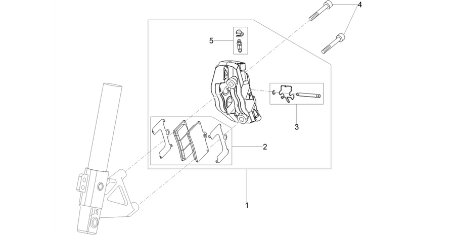 Front brake caliper