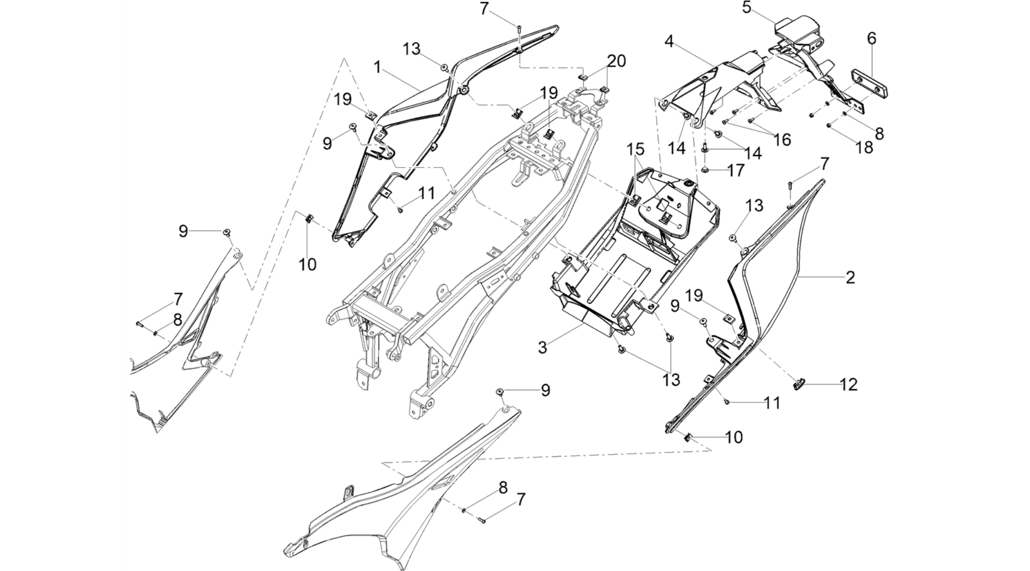 Rear body