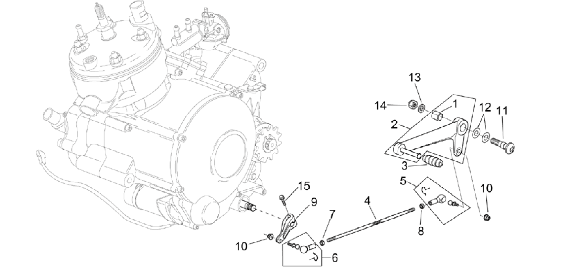 Engine - Gear lever