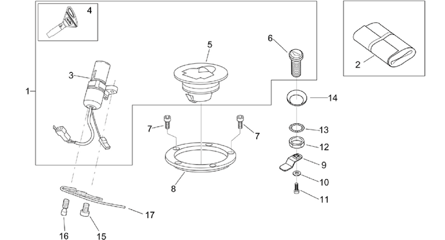 Lock hardware kit