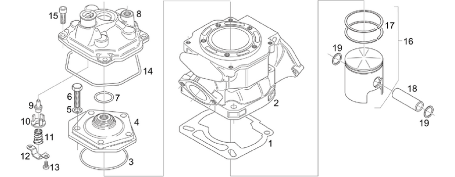 Cylinder - Head - Piston