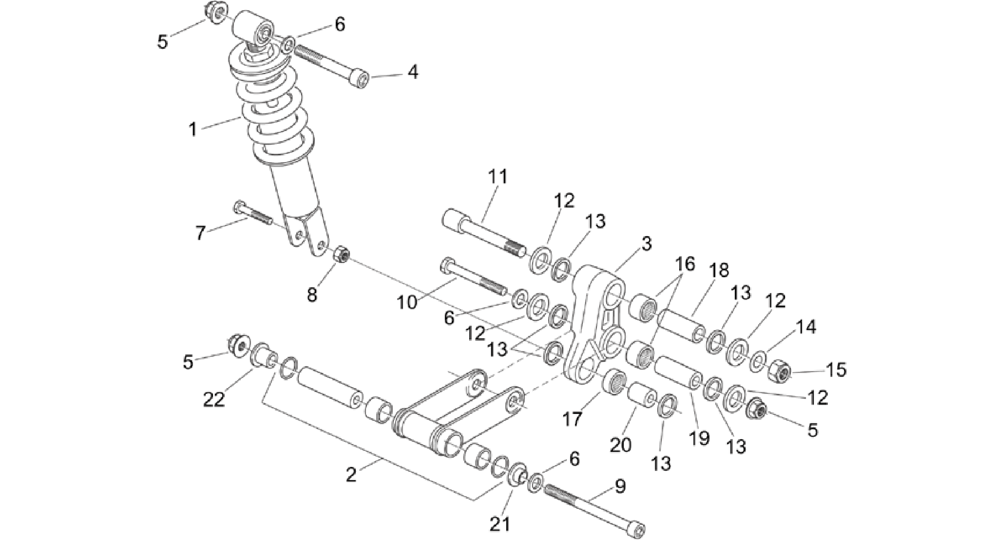 Rear shock absorber