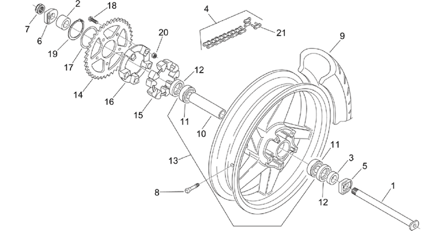 Rear wheel