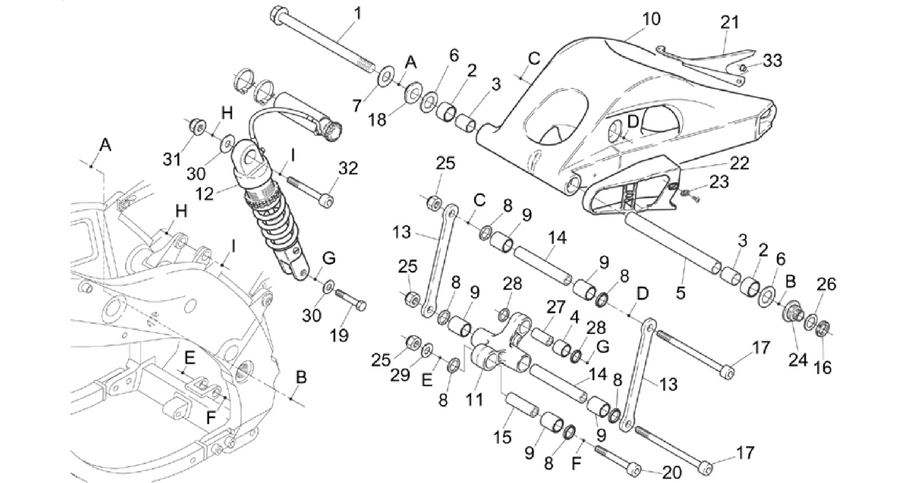 Rear shock absorber