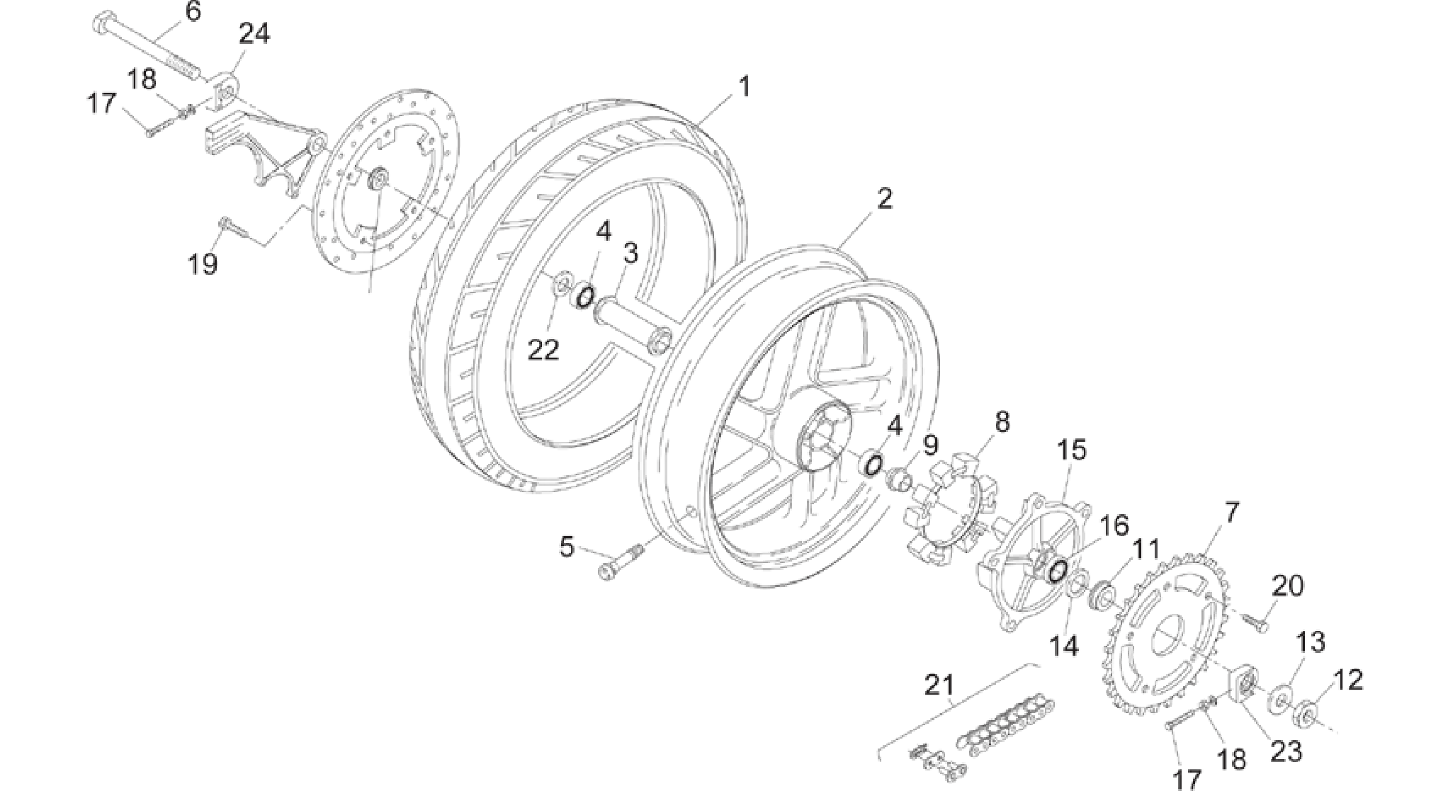 Rear wheel