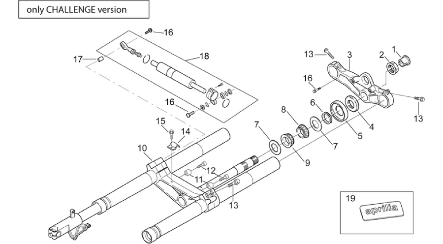 Front fork - Challenge Version