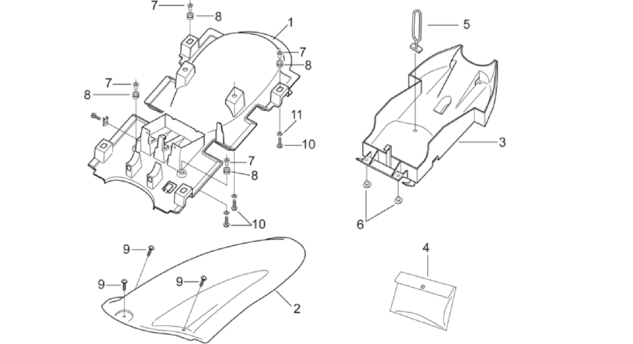 Rear body I