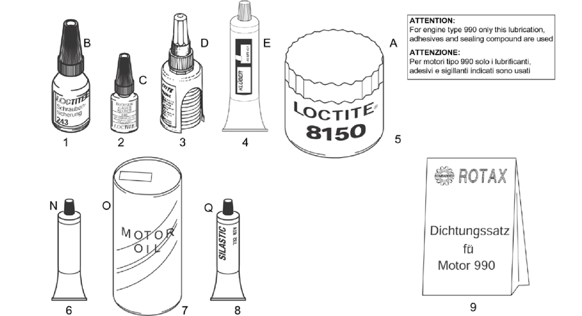 Sealing and lubricating agents