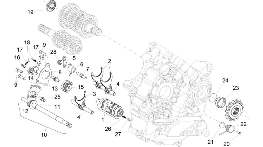 Gear box selector