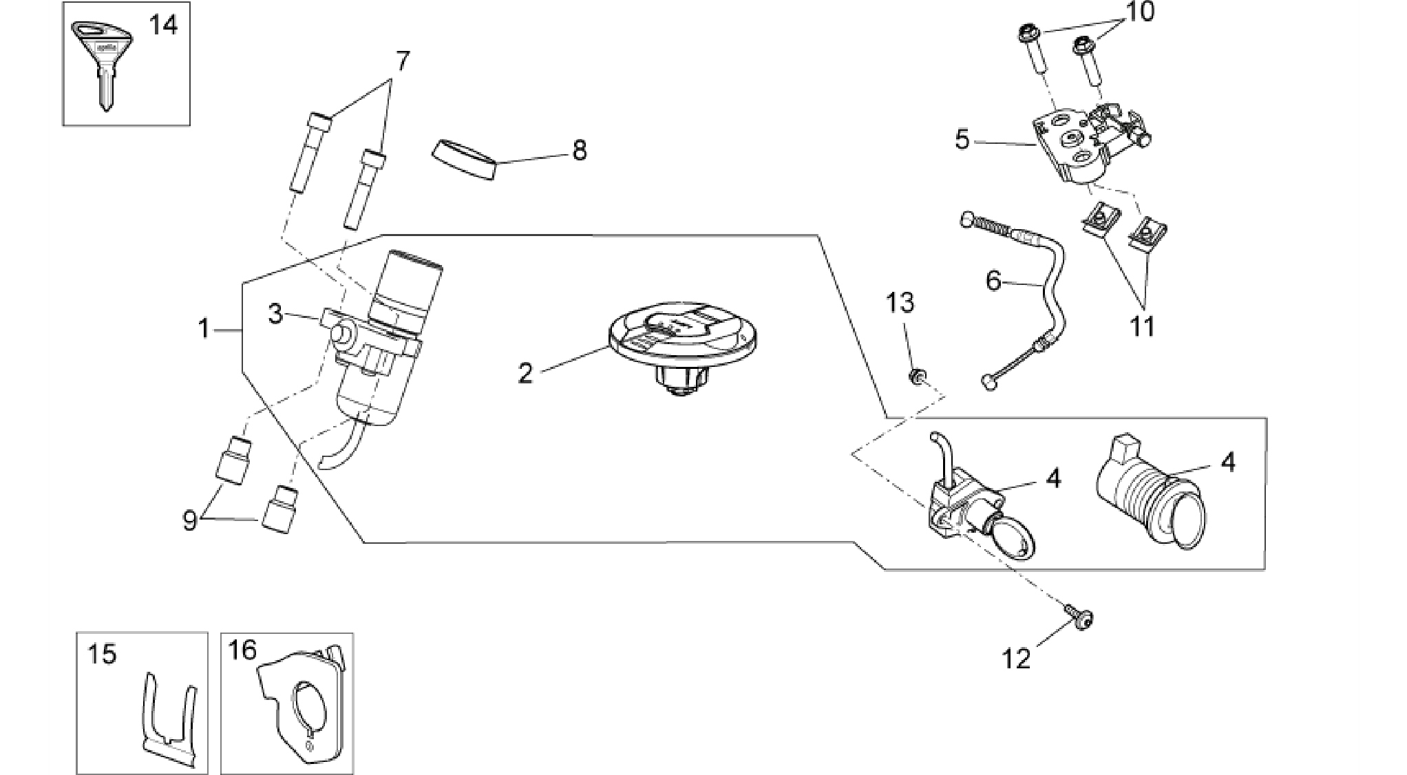 Lock hardware kit