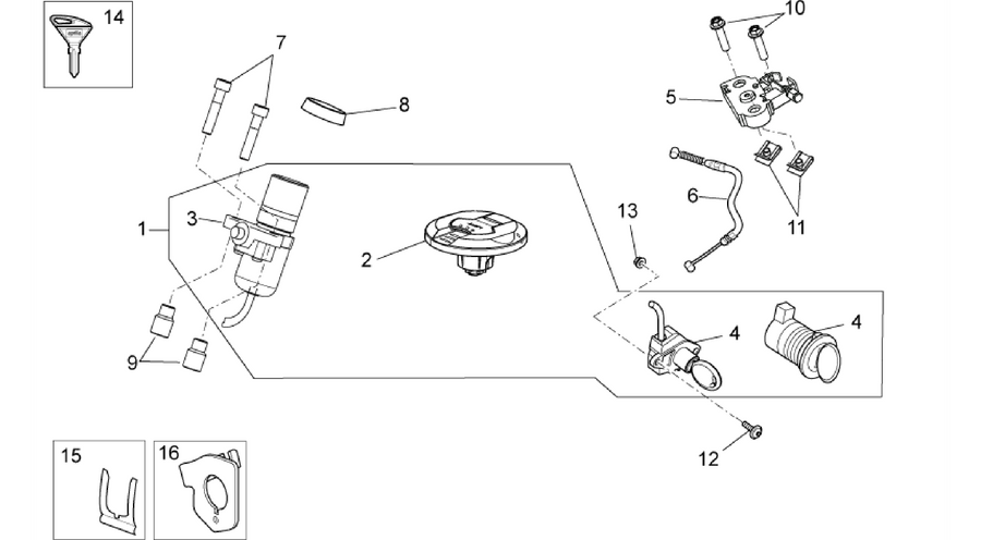 Lock hardware kit