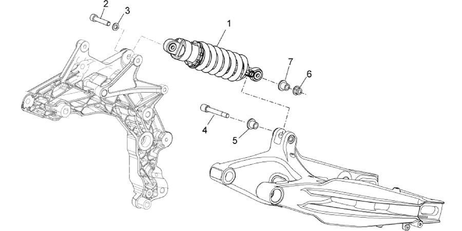 Rear shock absorber