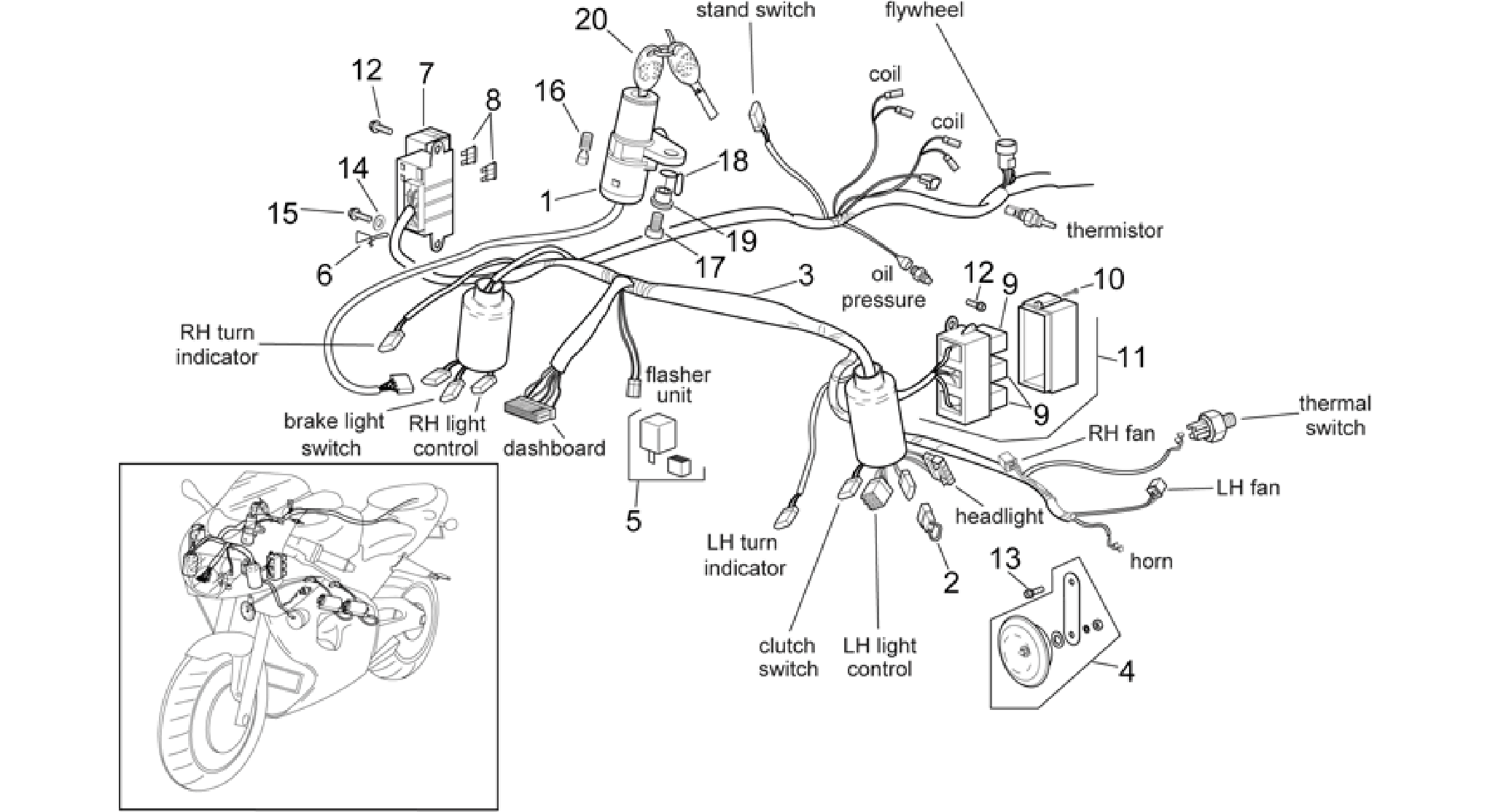 Front electrical system