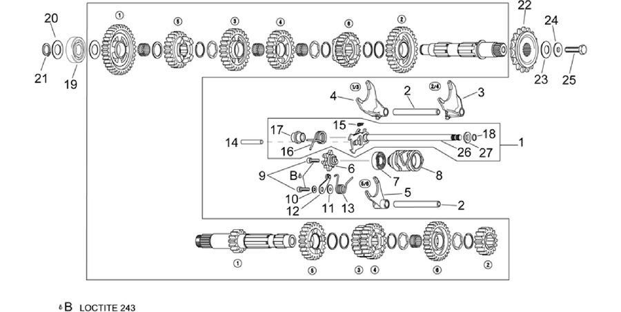 Gear box selector