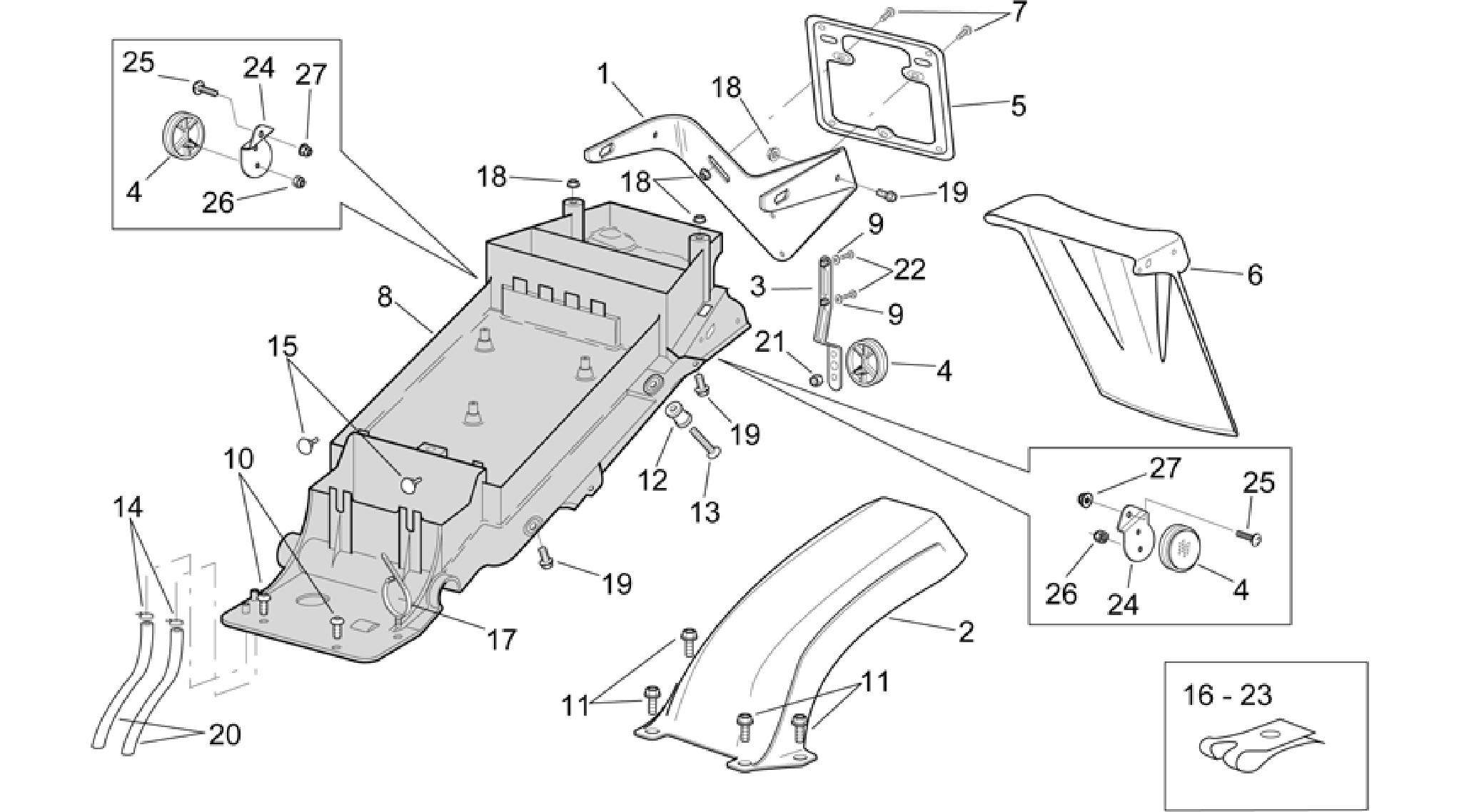 Rear body - Undersaddle