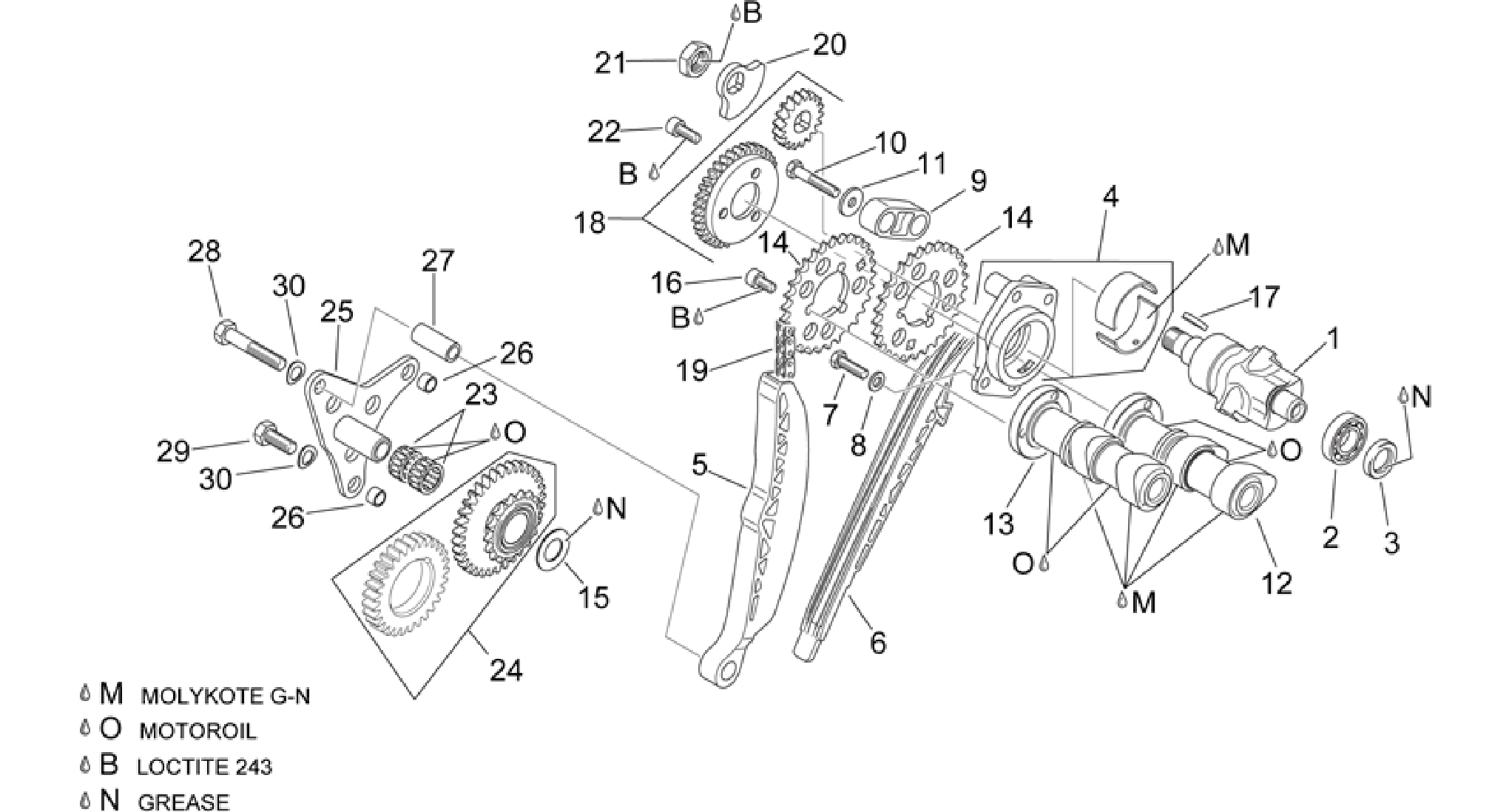 Rear cylinder timing system