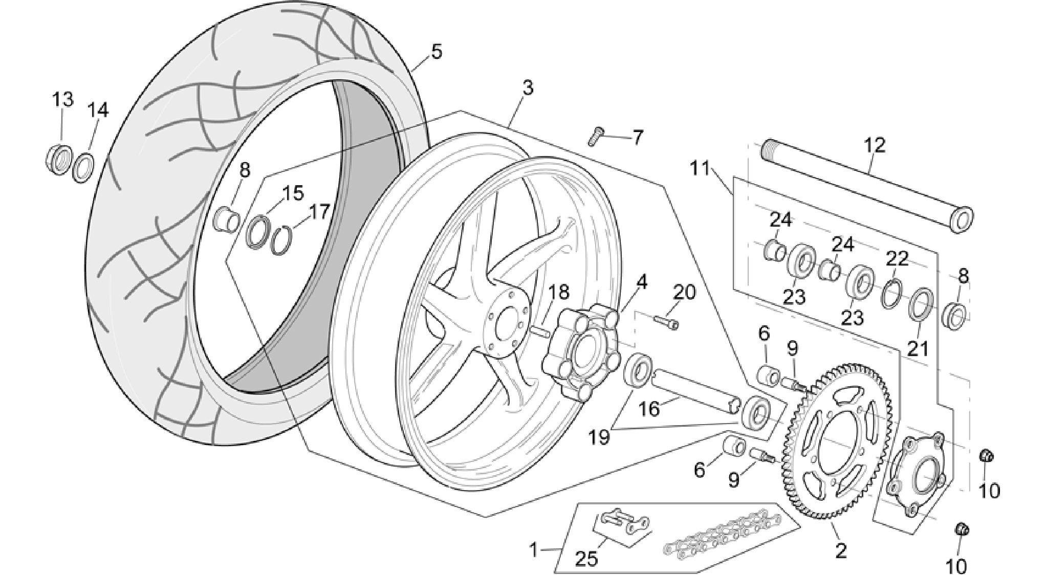 Rear wheel