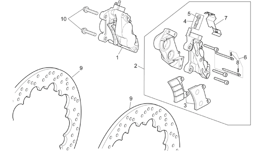 Front brake caliper