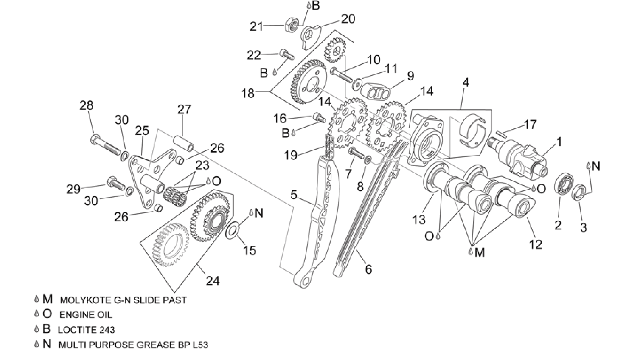 Rear cylinder timing system