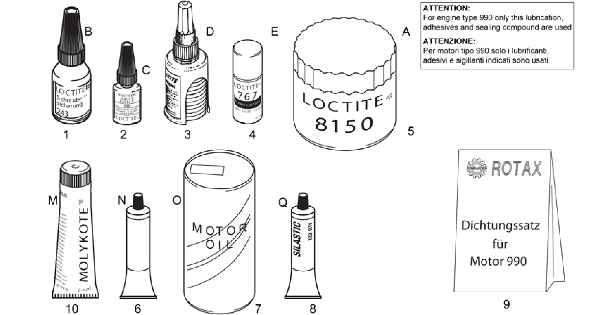 Sealing and lubricating agents