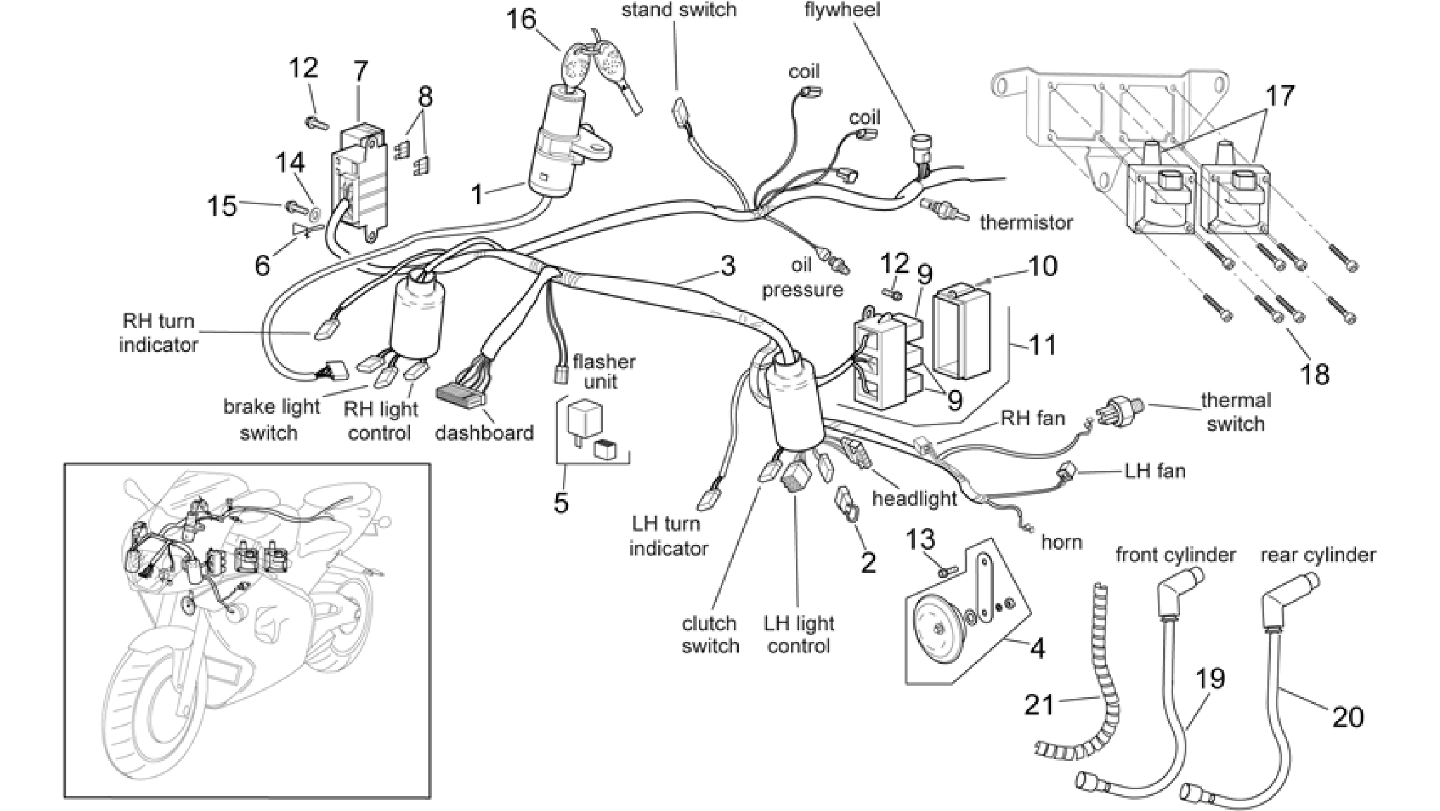 Front electrical system