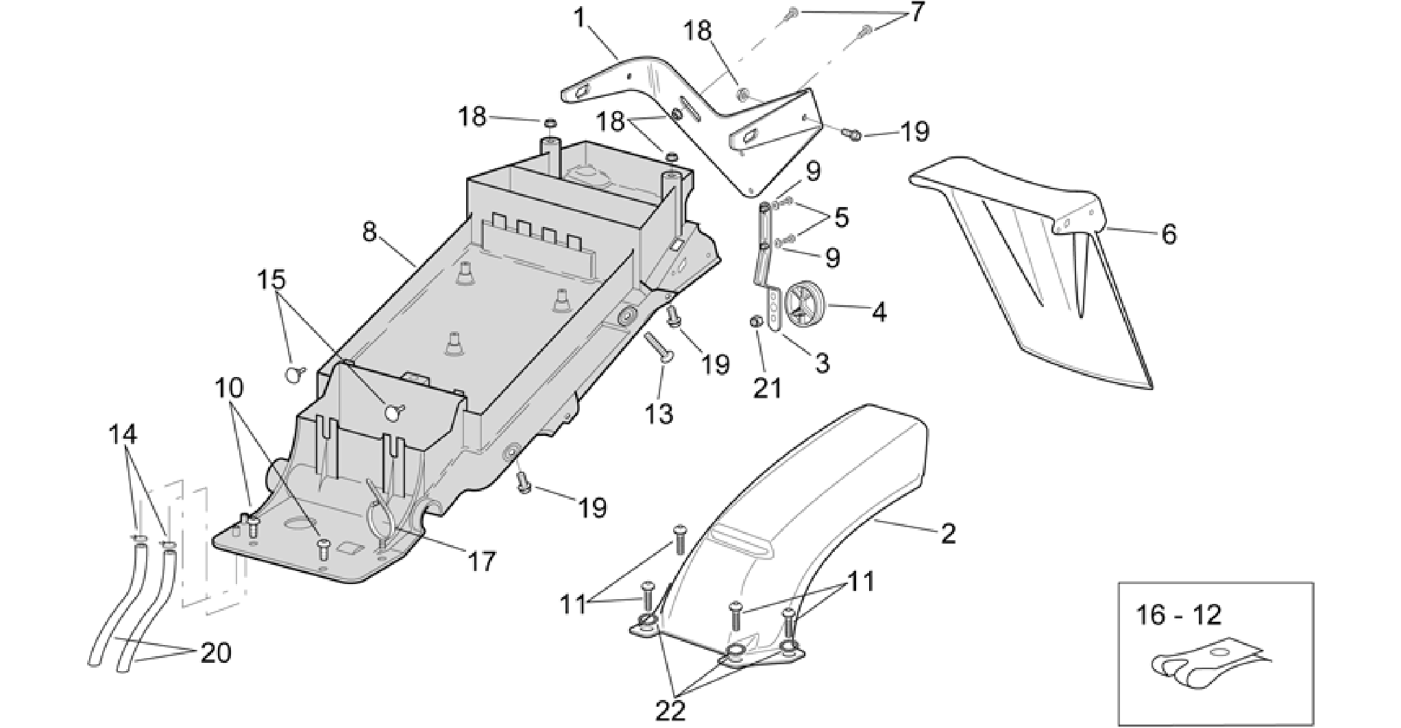 Rear body - Undersaddle