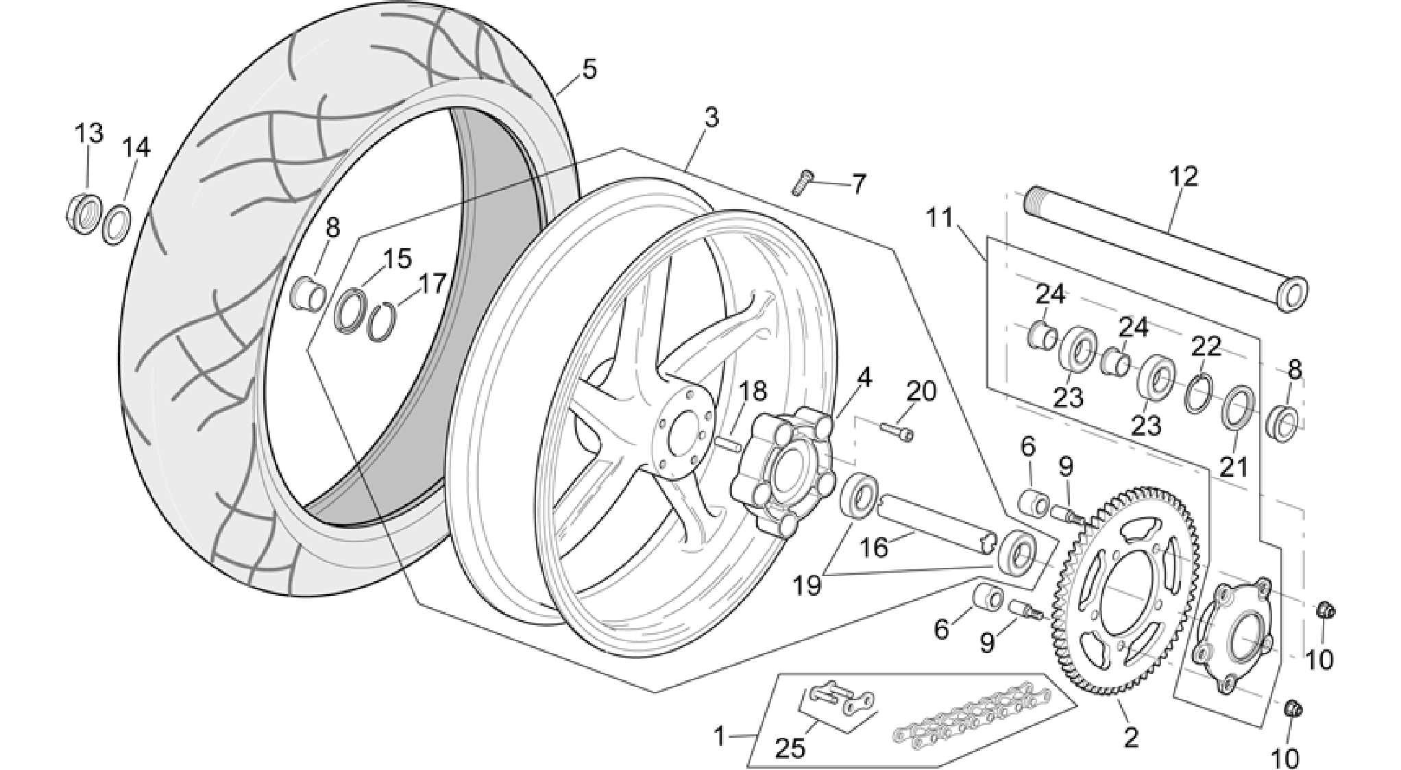 Rear wheel