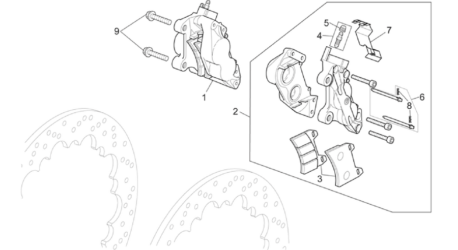 Front brake caliper