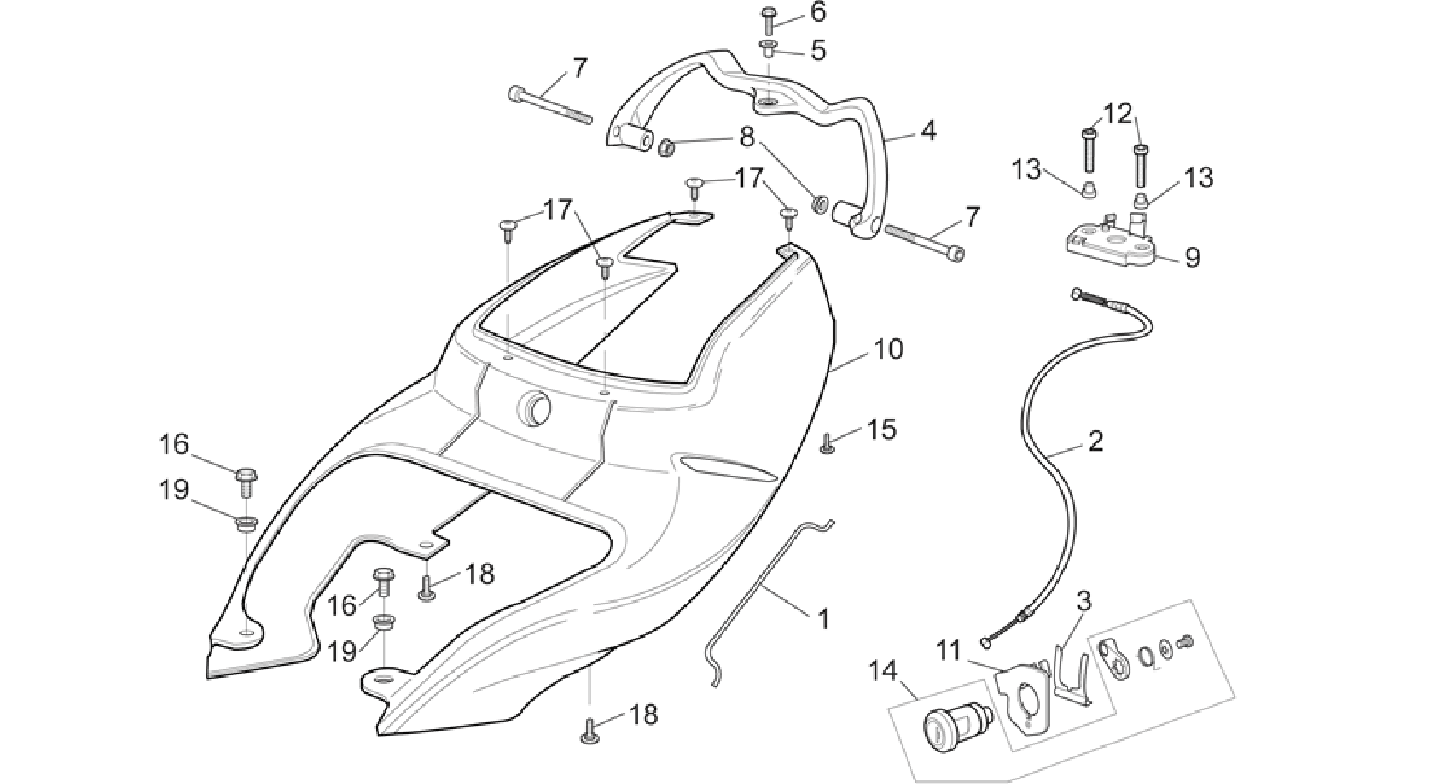 Rear body - Rear fairing