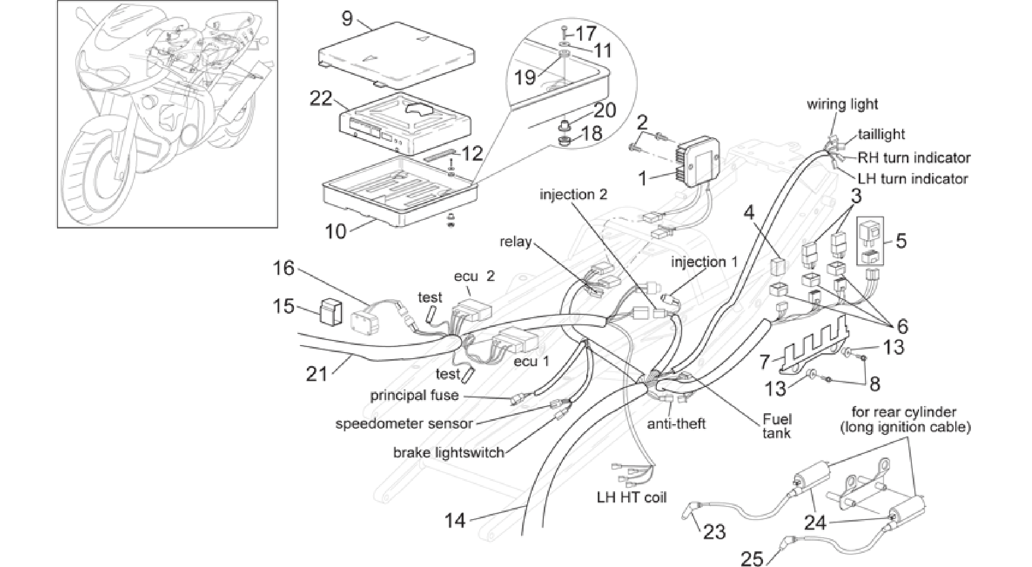 Rear electrical system