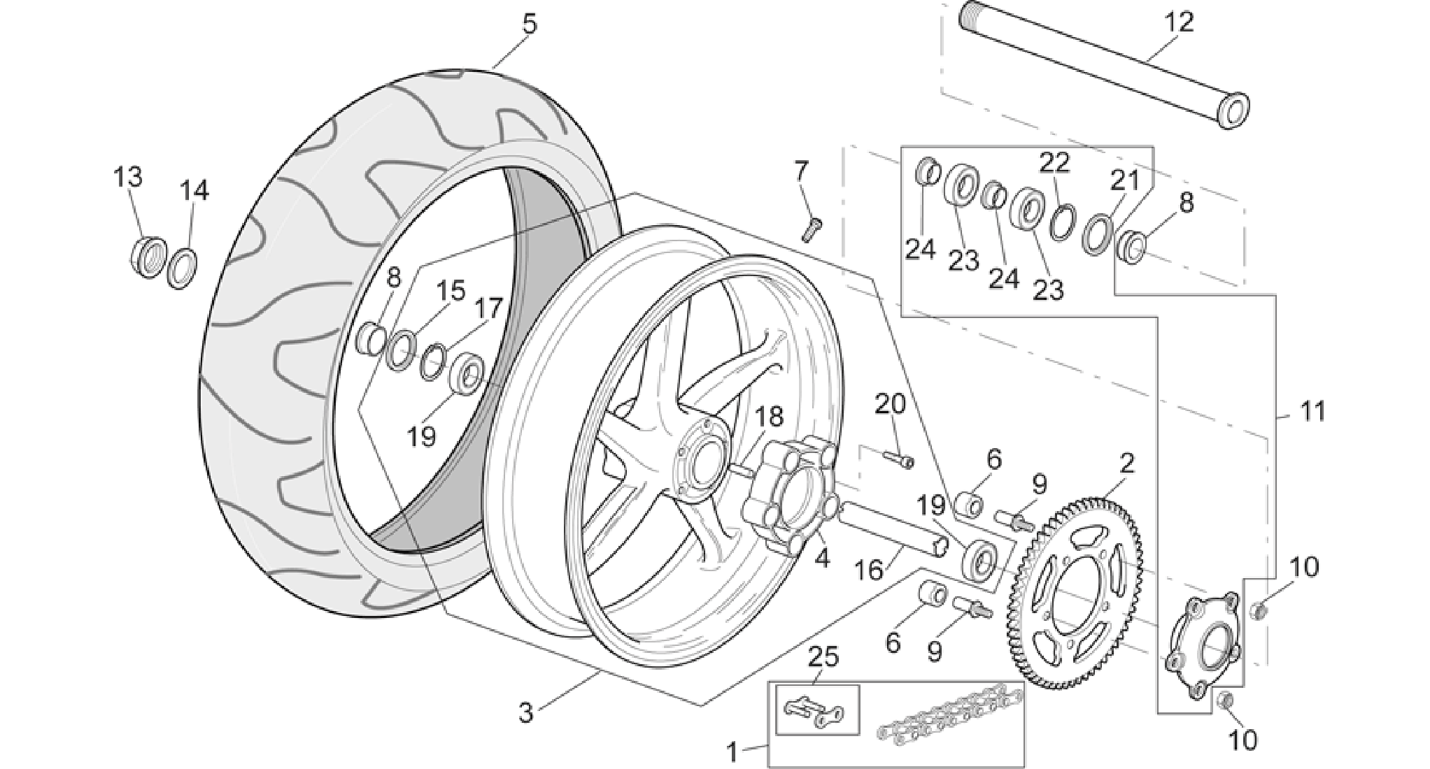 Rear wheel