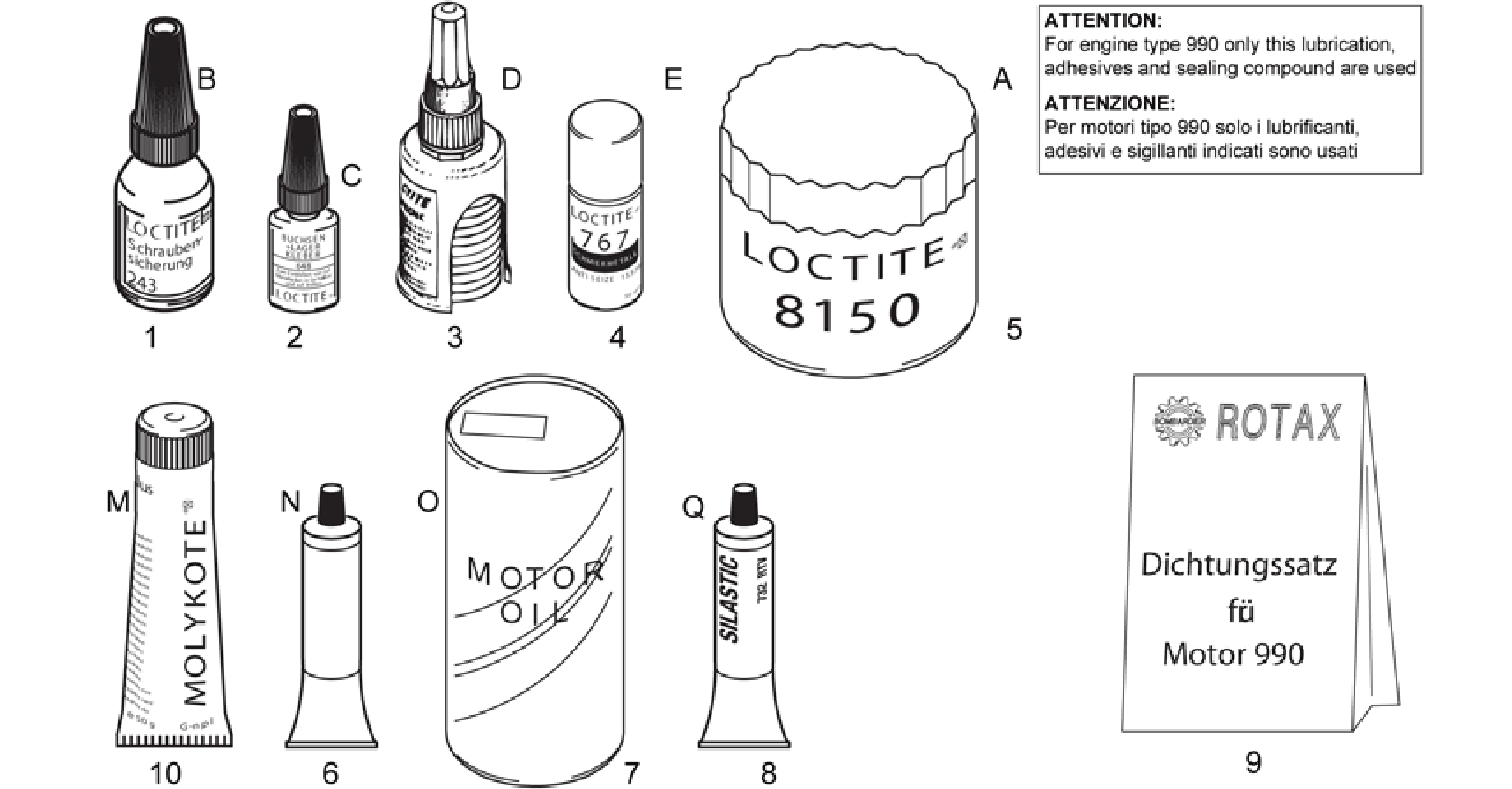 Sealing and lubricating agents