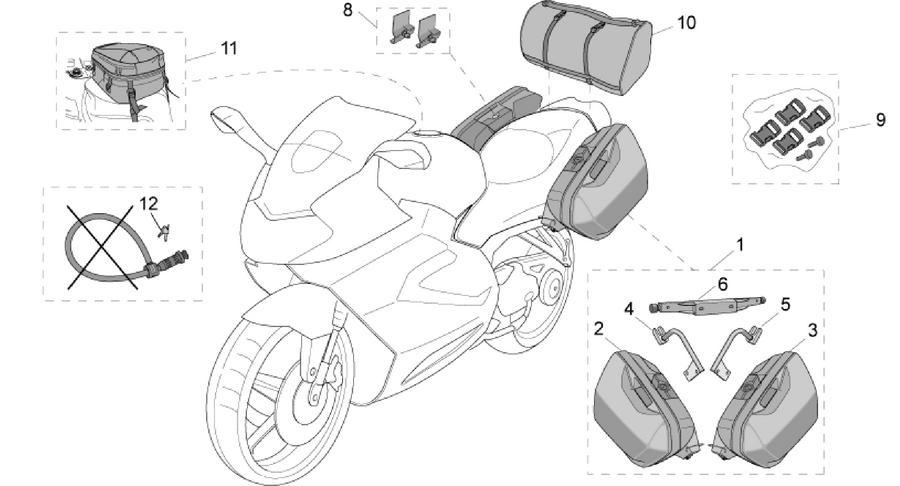 Acc.-Top/cases,side cases var