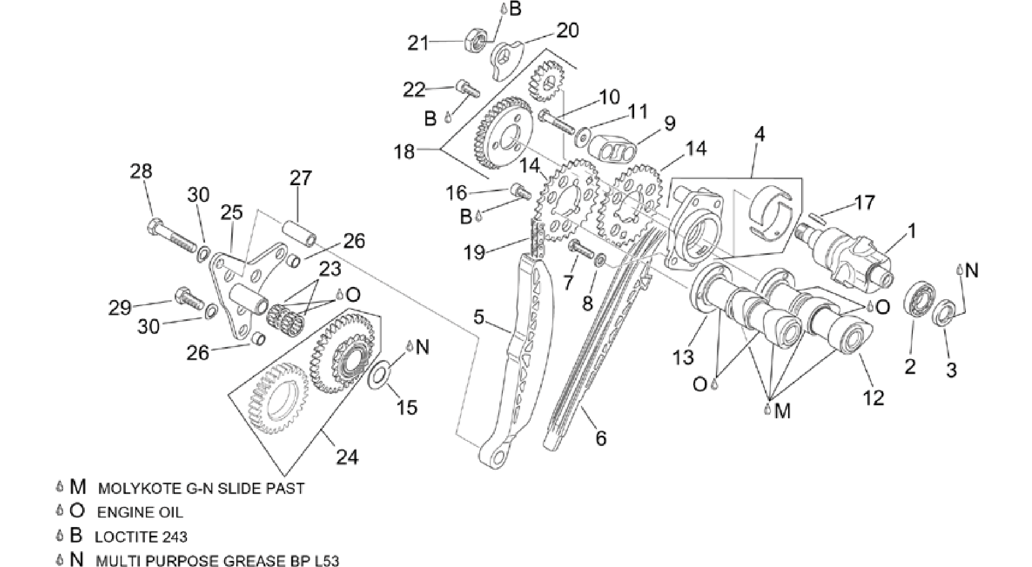 Rear cylinder timing system