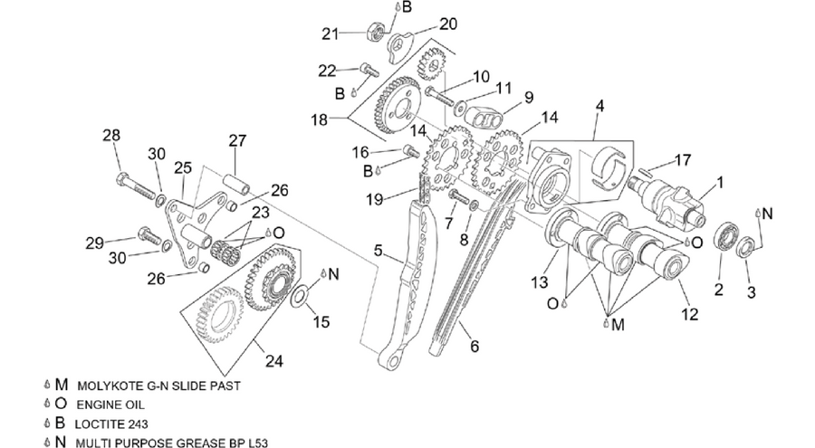 Rear cylinder timing system