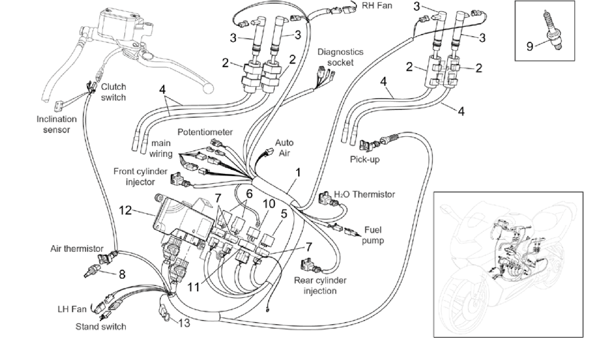 Rear electrical system