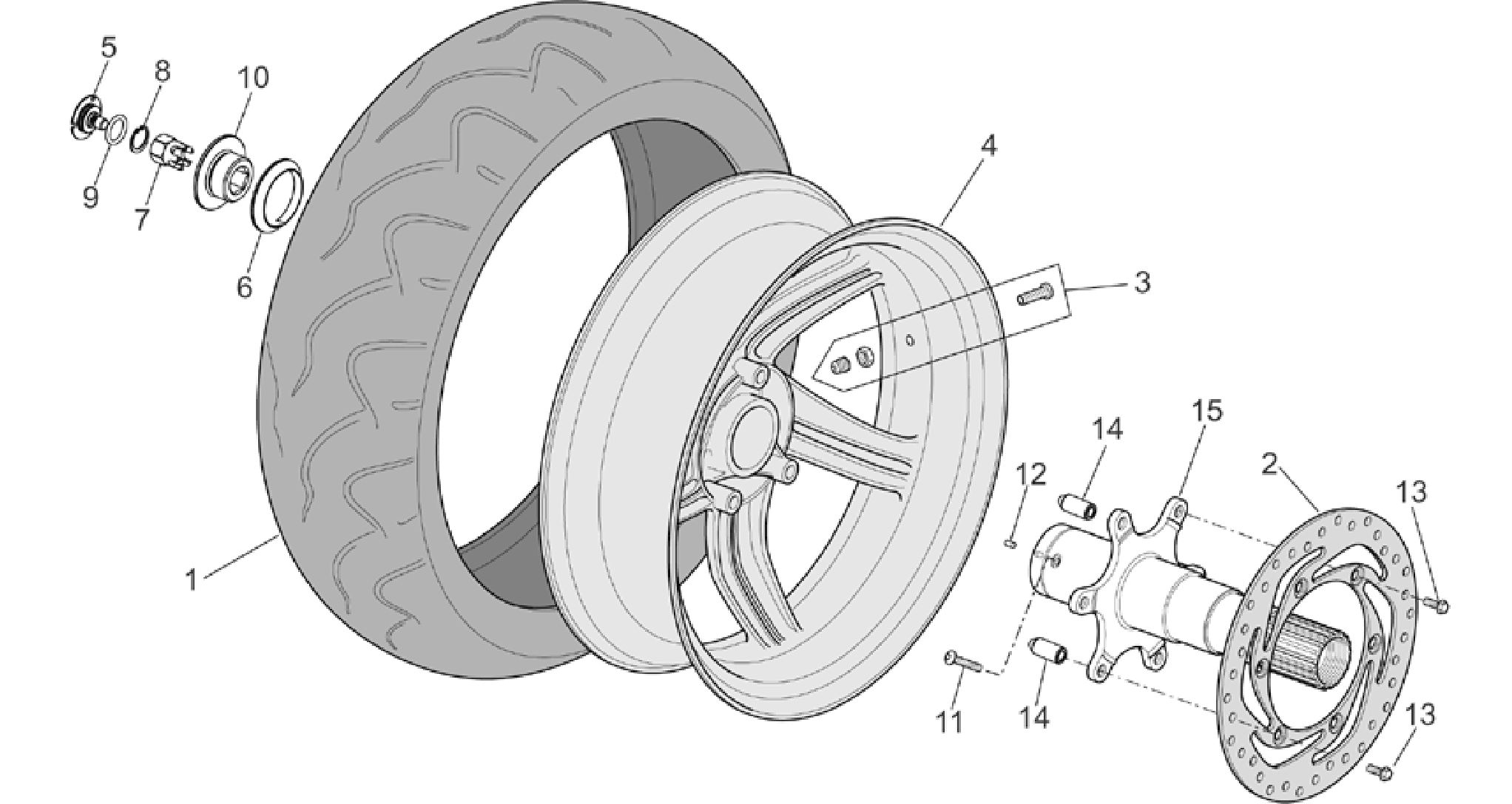 Rear wheel I