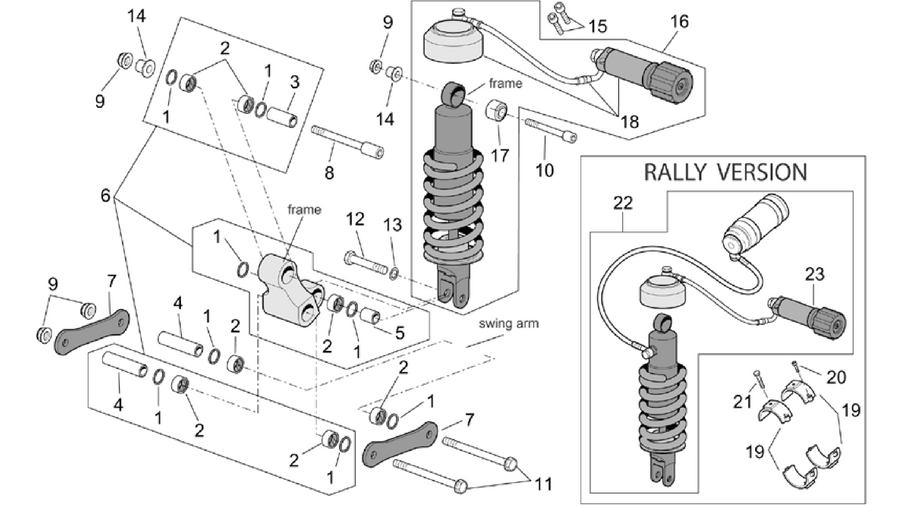 Connecting rod and shock absorber