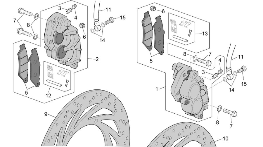 Front brake caliper