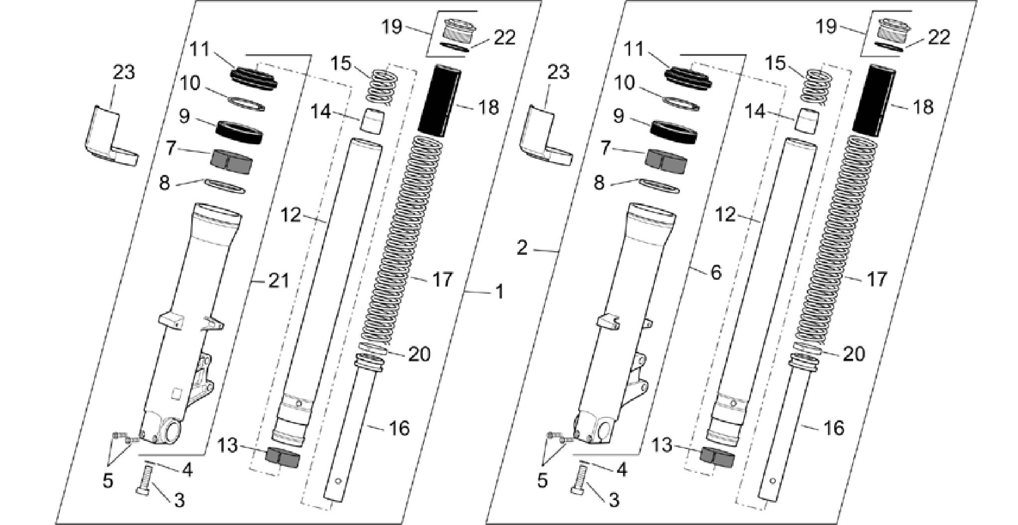 Front fork - STANDARD