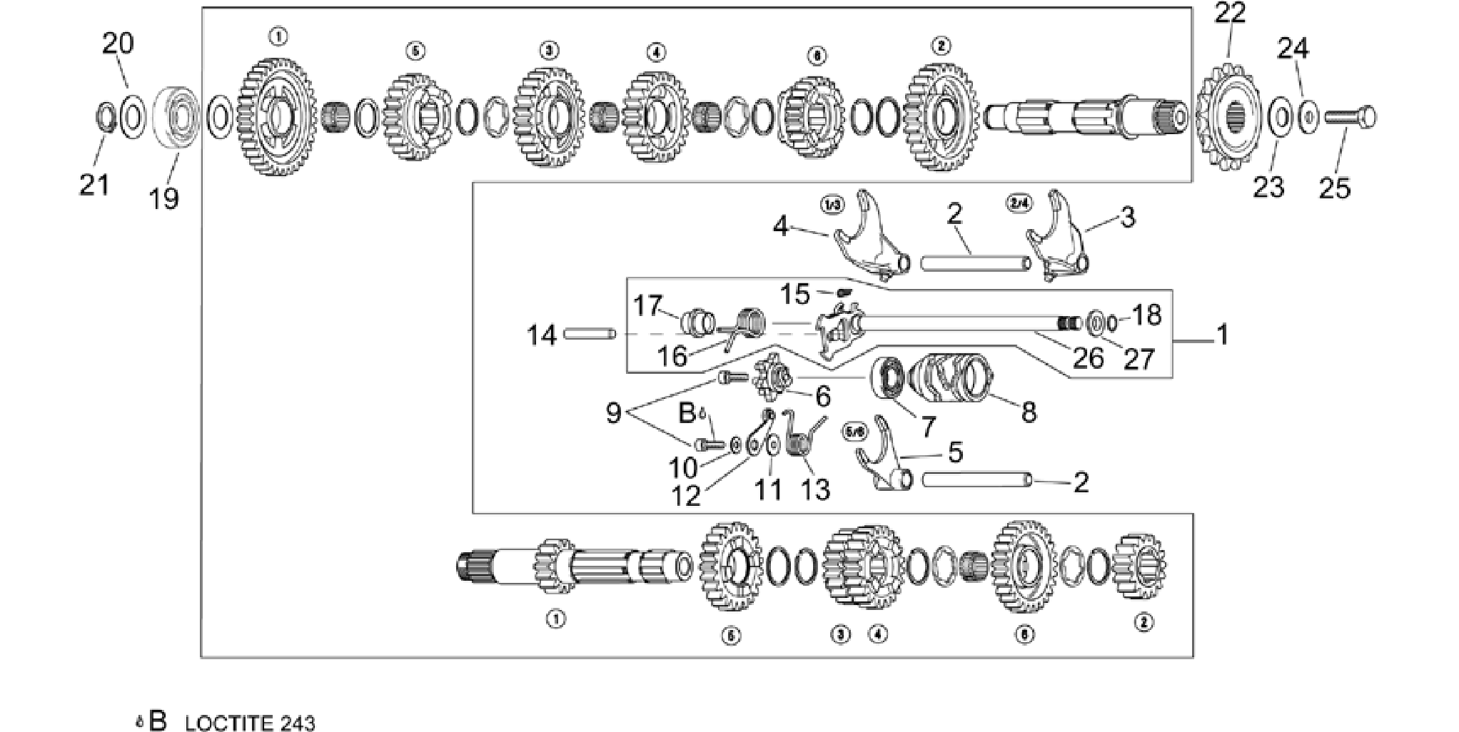 Gear box selector