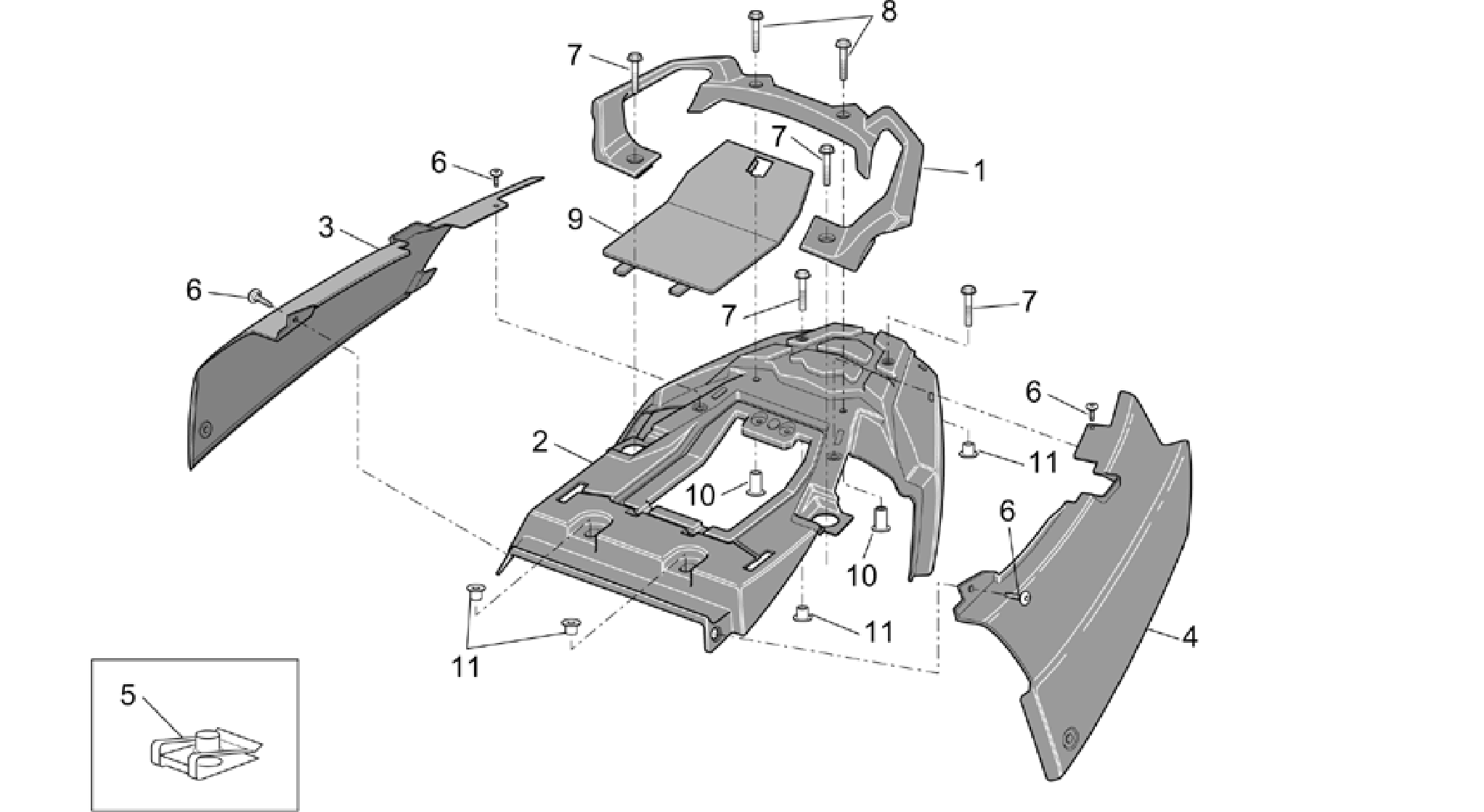 Rear body