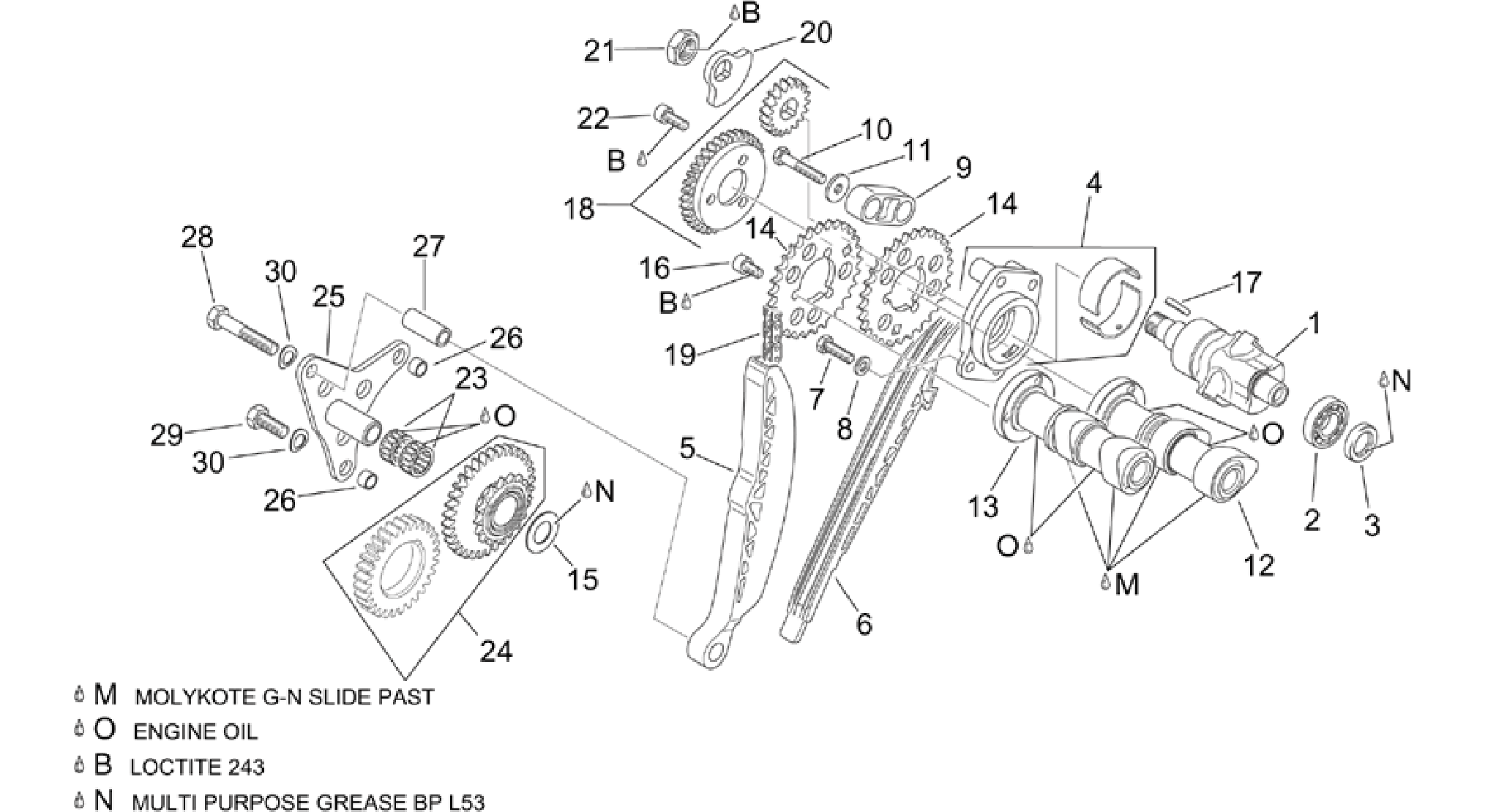 Rear cylinder timing system
