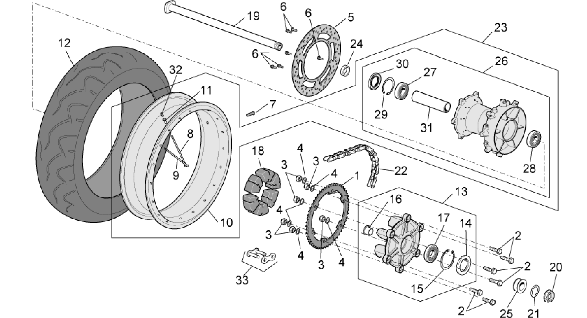 Rear wheel