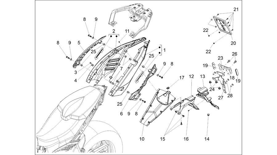 Rear body