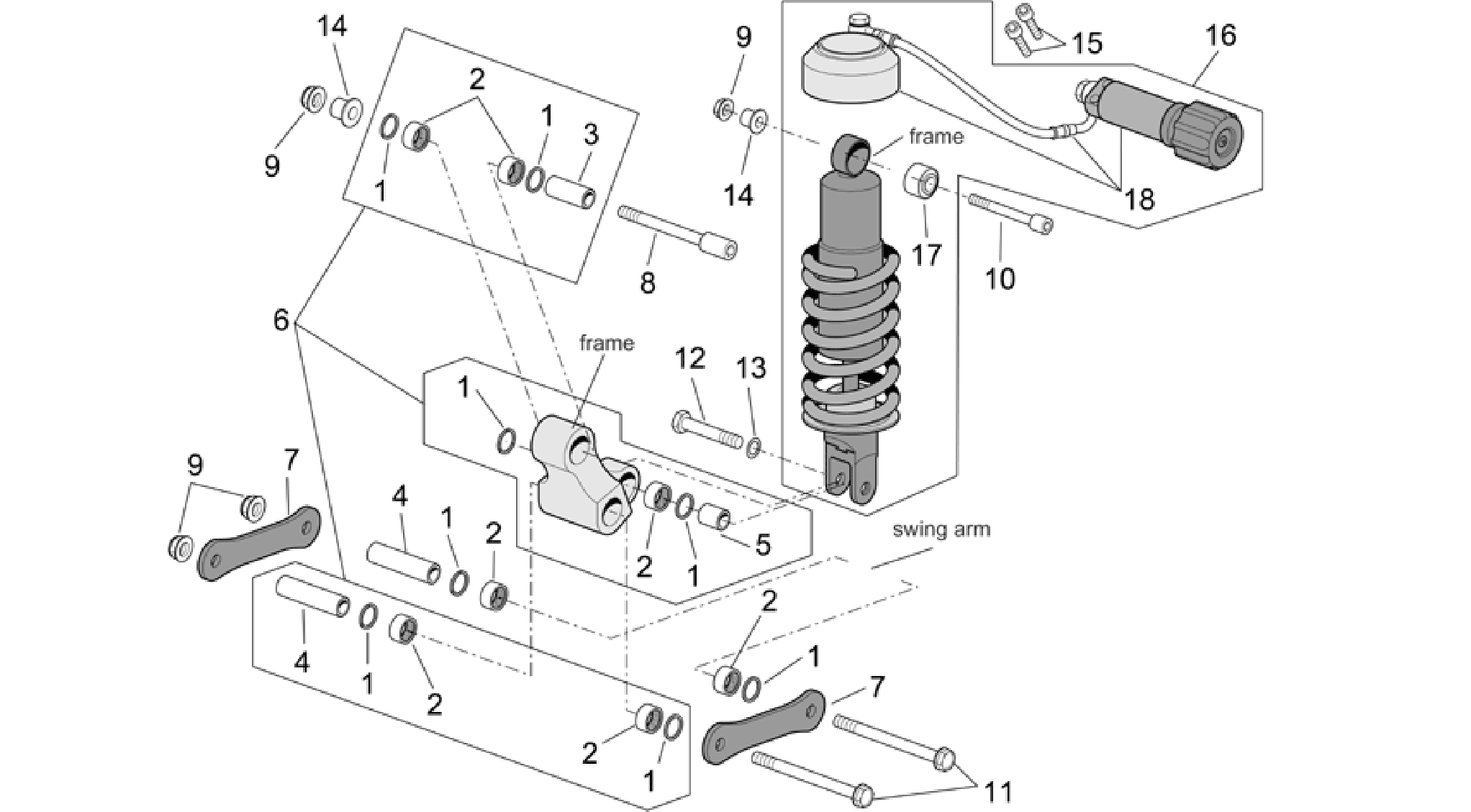 Connecting rod and shock absorber