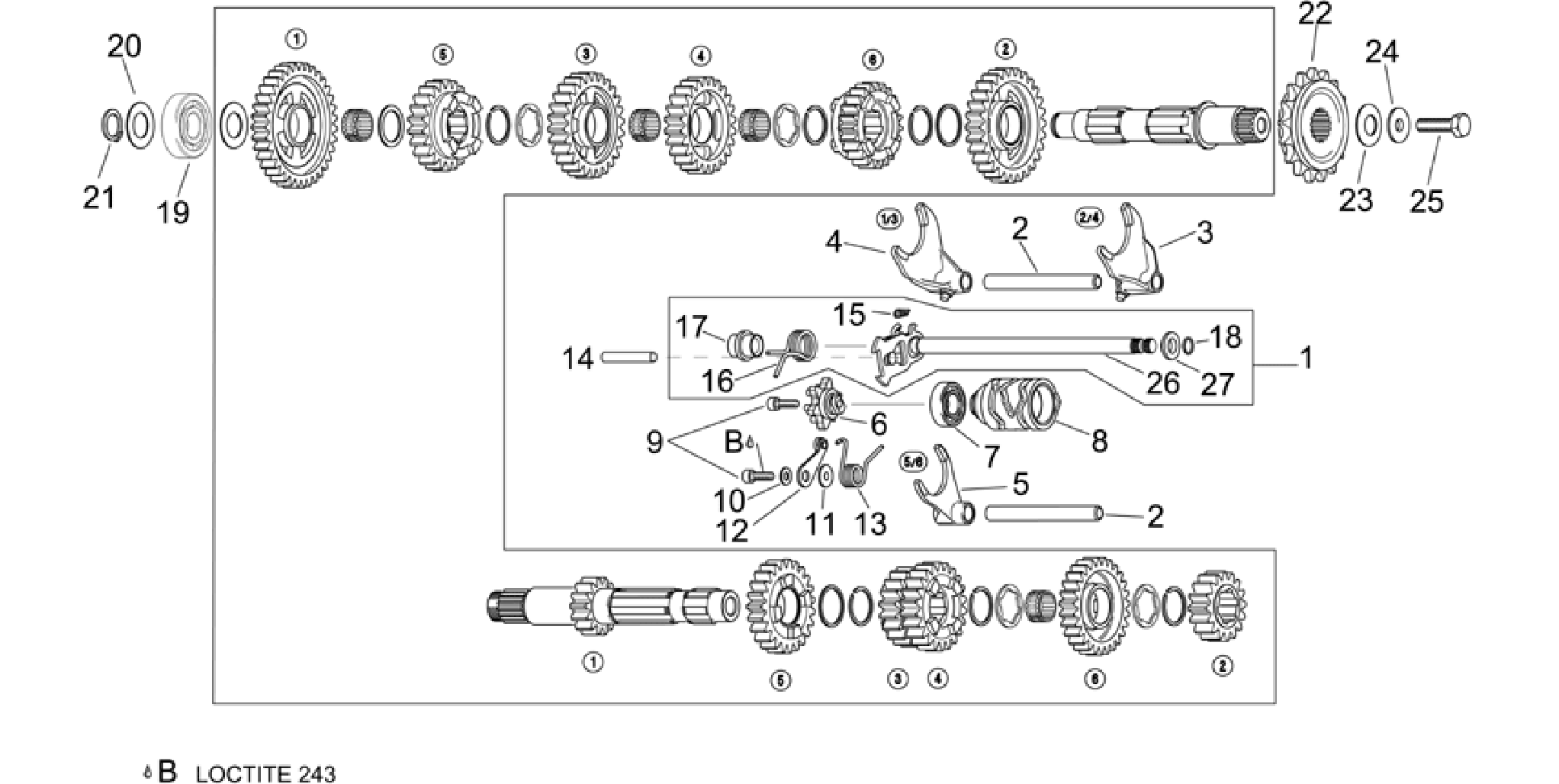 Gear box selector