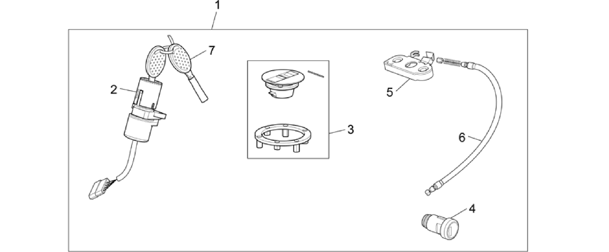 Lock hardware kit