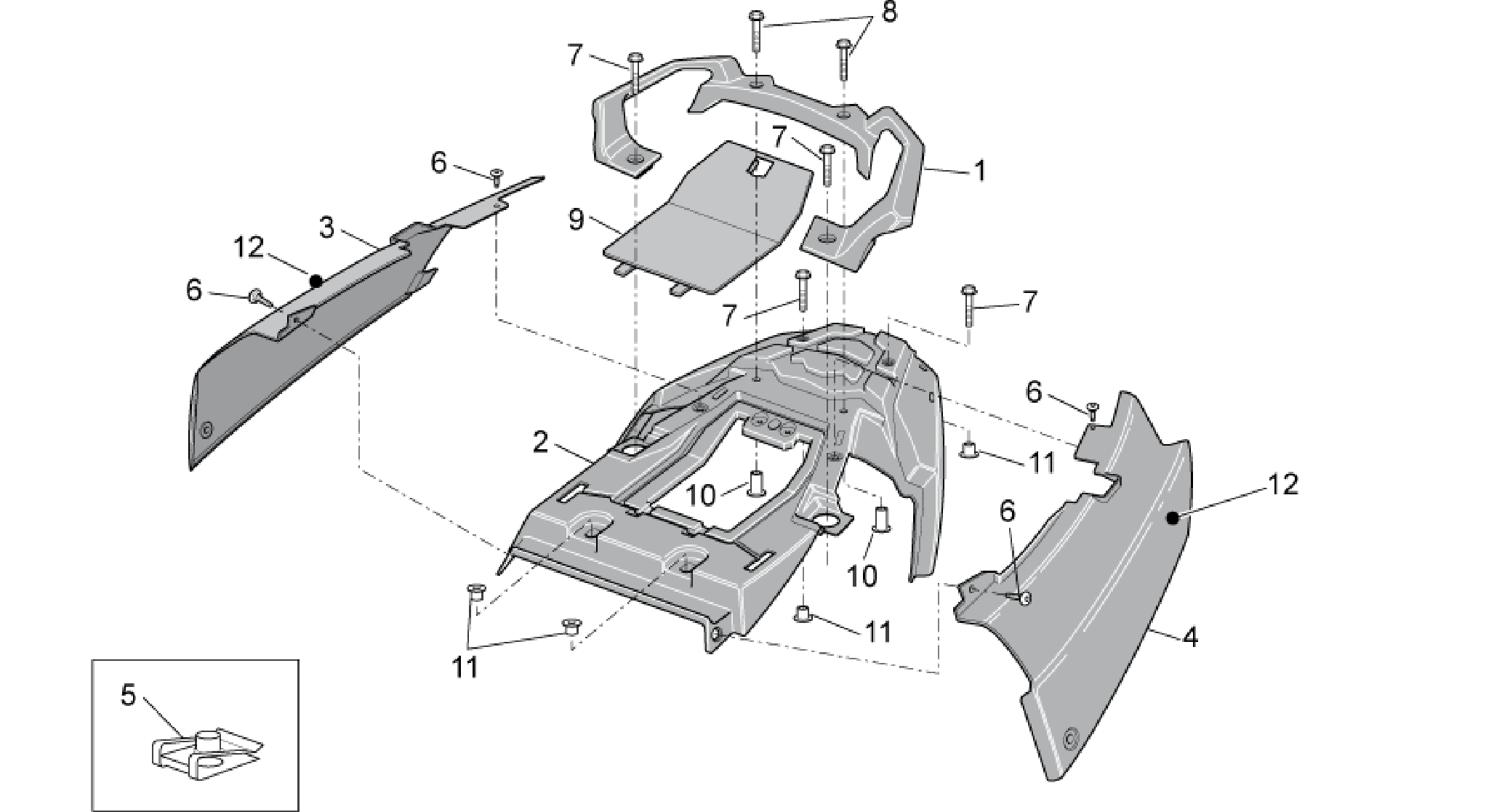 Rear body