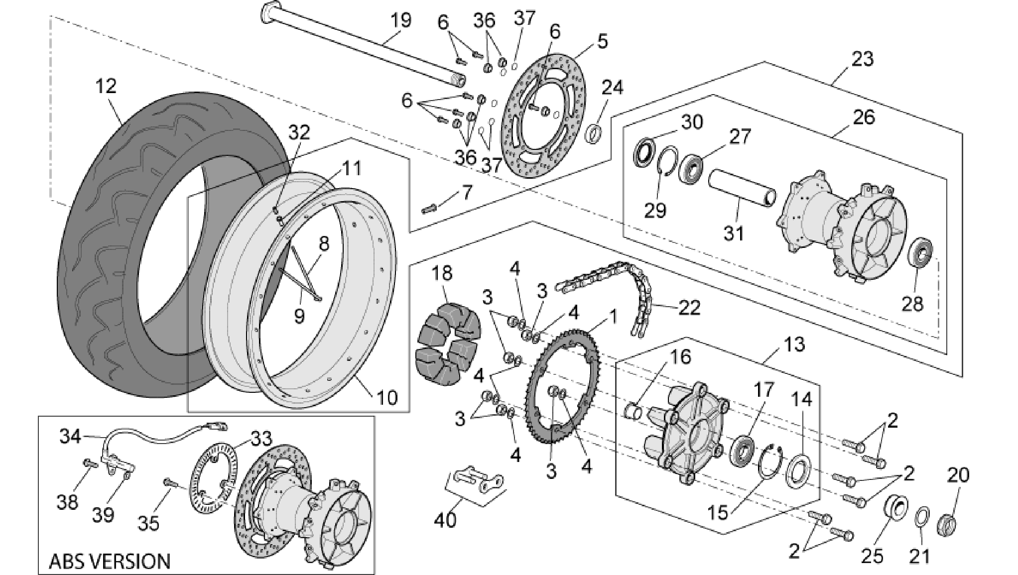 Rear wheel